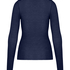 super soft Lace V-Neck shirt with Cashmere, Blue