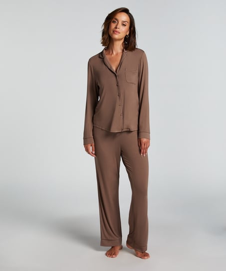 Essential Jersey Pants, Brown