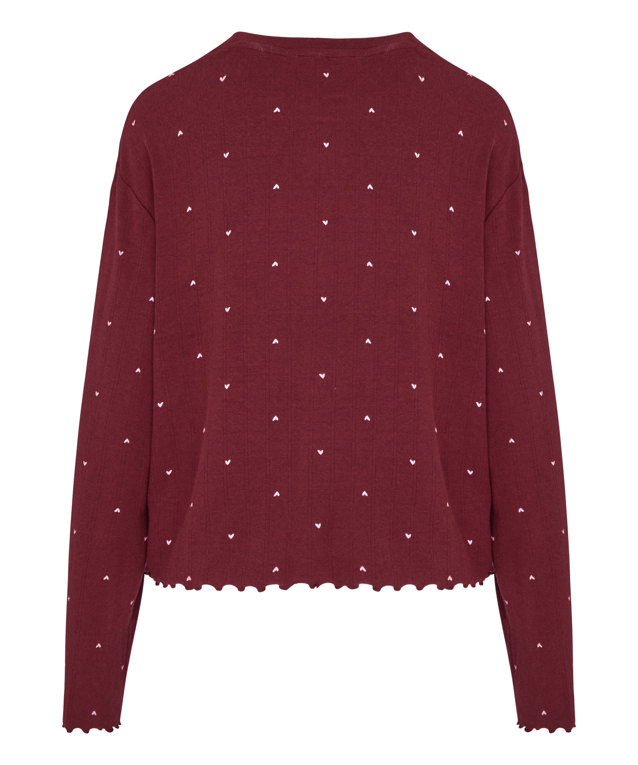 Pyjama Top Loose Pointelle, Purple, main