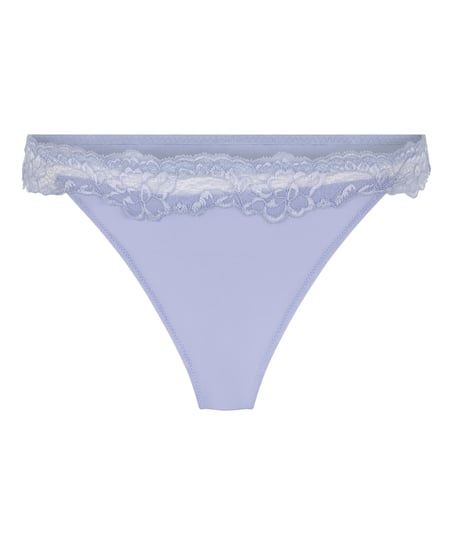 Lace & Shine Thong, Purple