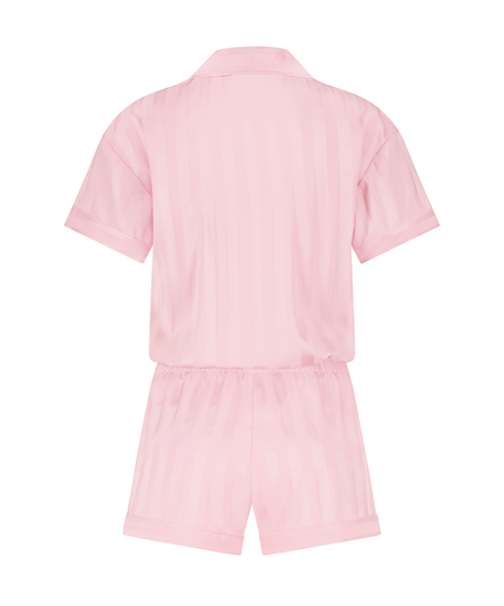 Satin Pyjama Set, Pink