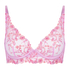Lillia Non-Padded Underwired Longline Bra, Pink