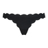 Scallop Rio Bikini Bottoms, Black