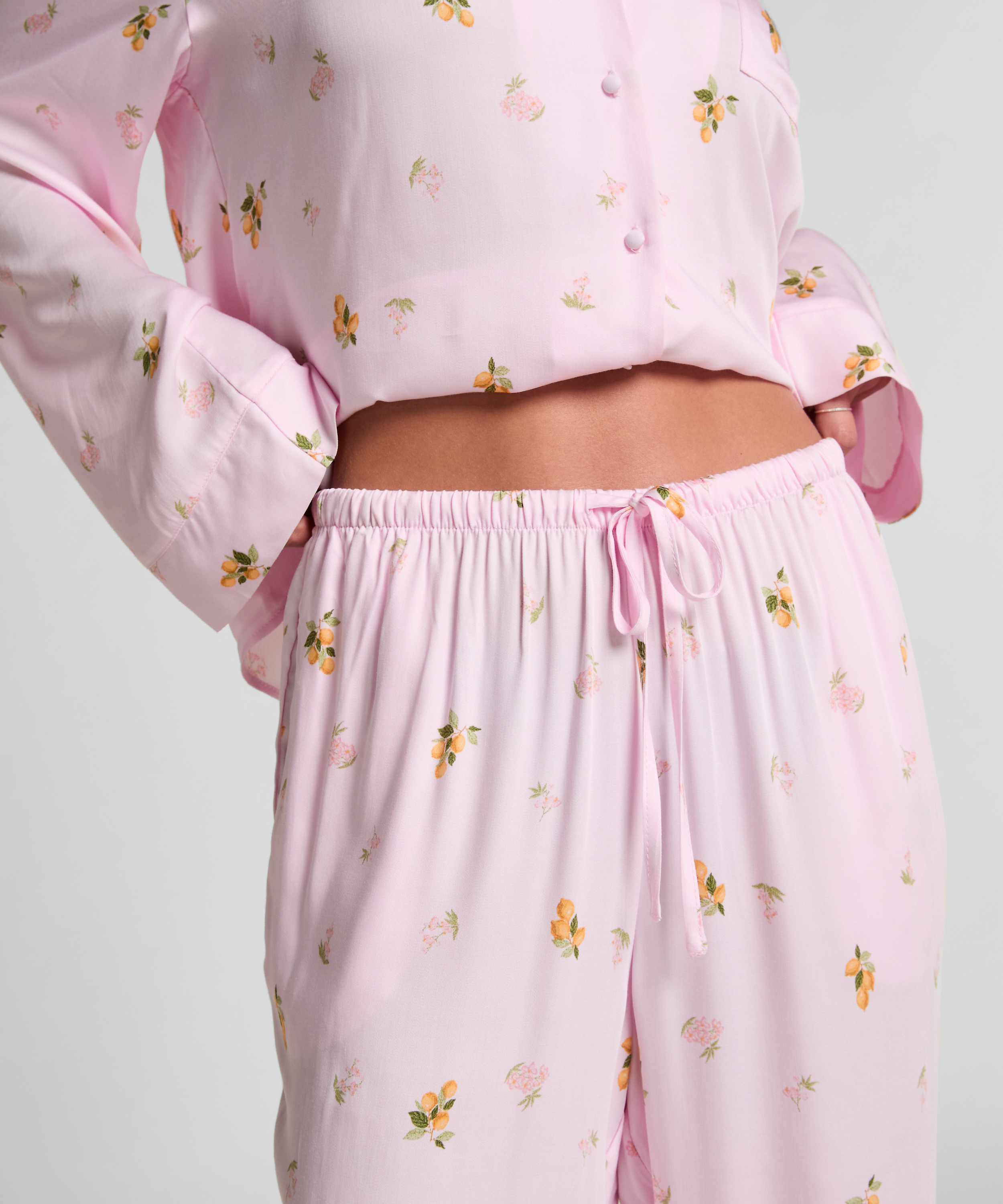 Satin Trousers, Pink, main