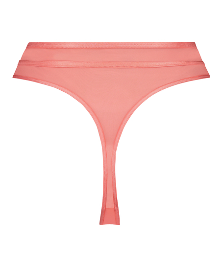 Sexy mesh high-cut thong, Orange