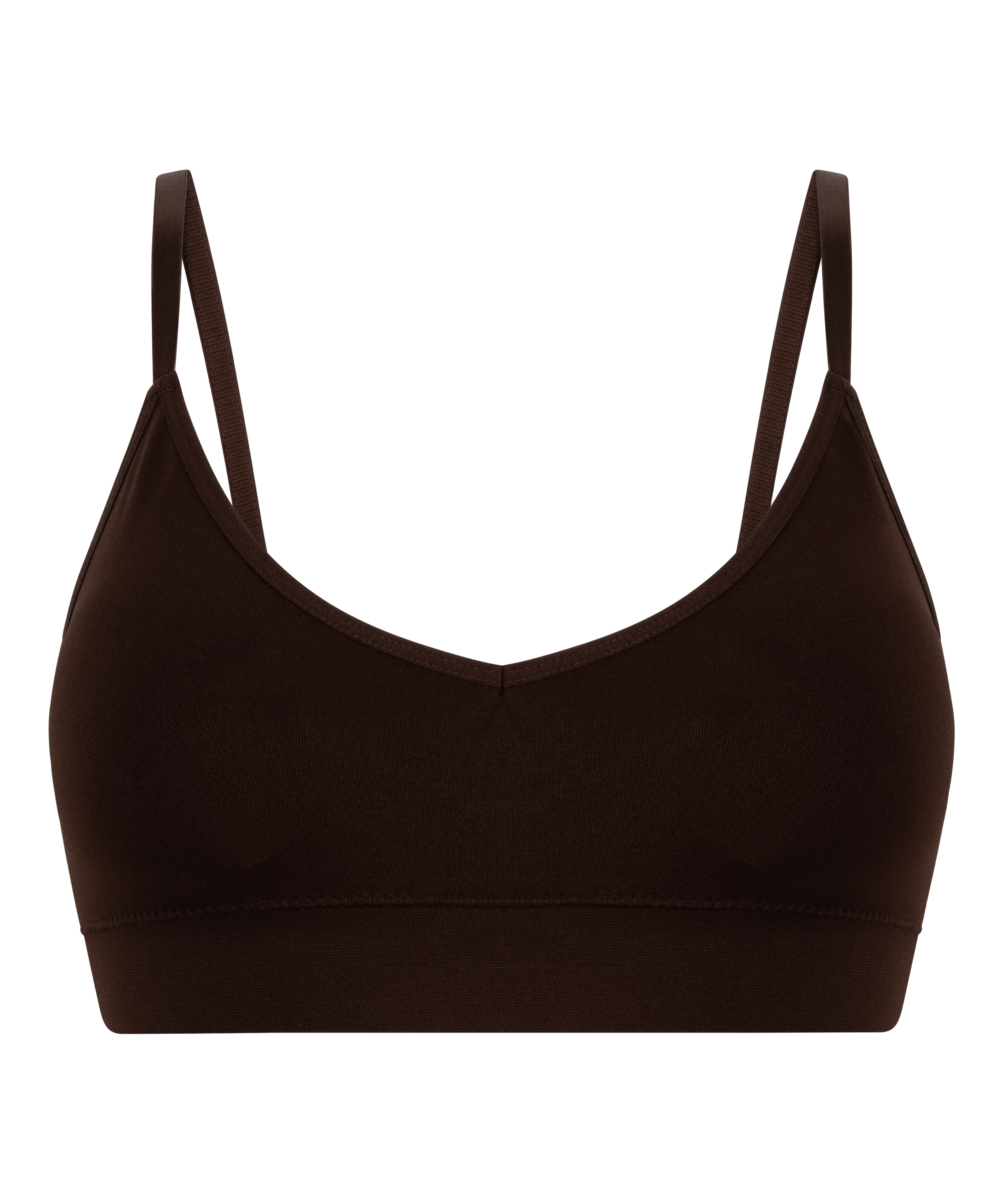 Dide Triangle Bralette, Brown, main