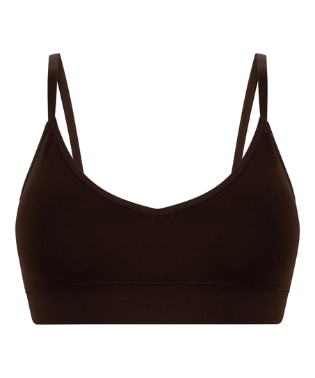 Dide Triangle Bralette, Brown