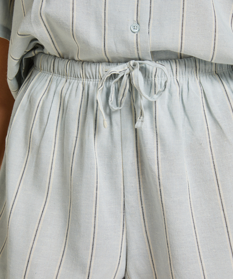 Short Linen, Blue