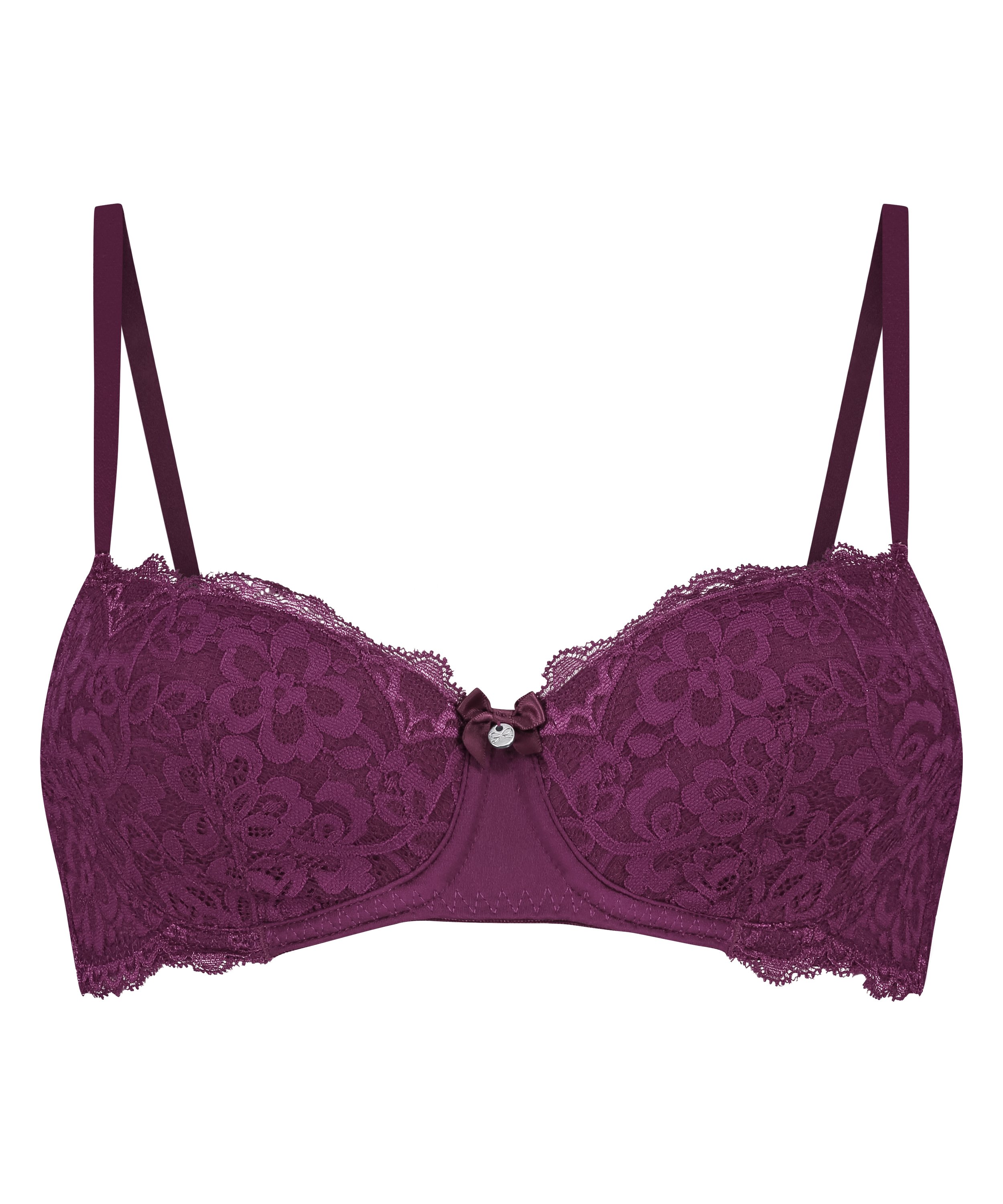 Marine Padded Underwired Bra, Purple, main