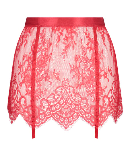 Lace Skirt, Red