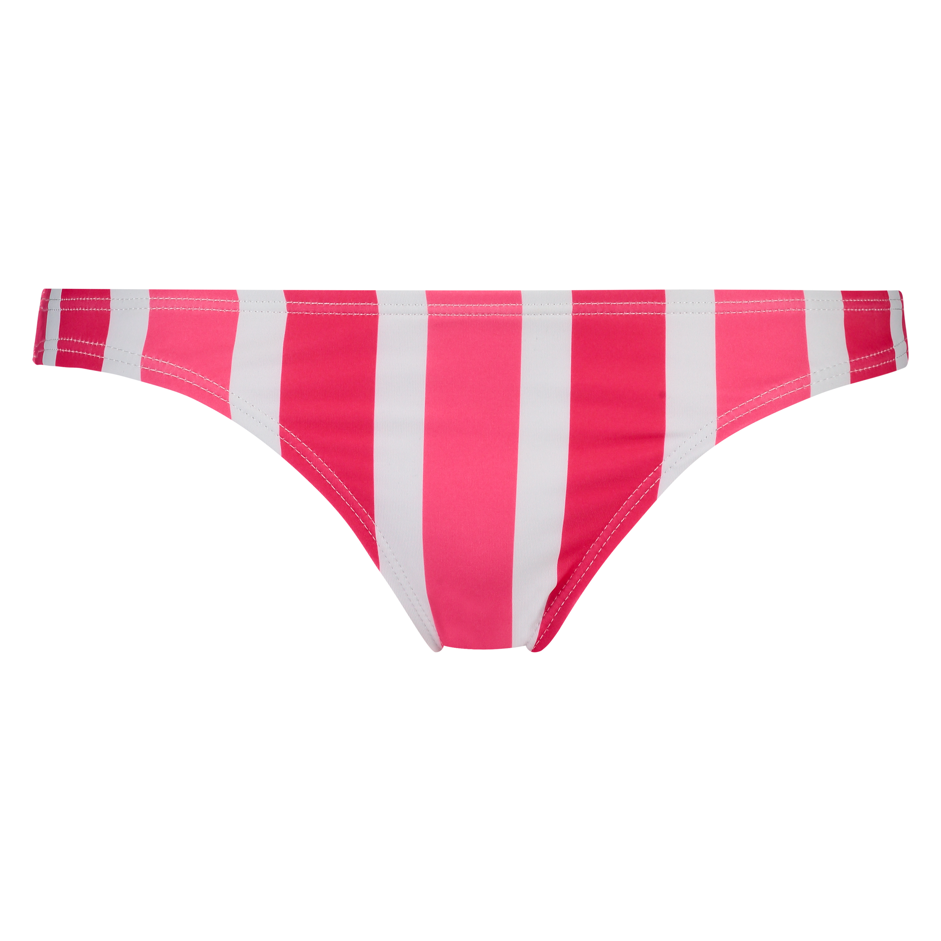 Candy Stripes Low Brazilian Bikini Bottoms , Pink, main