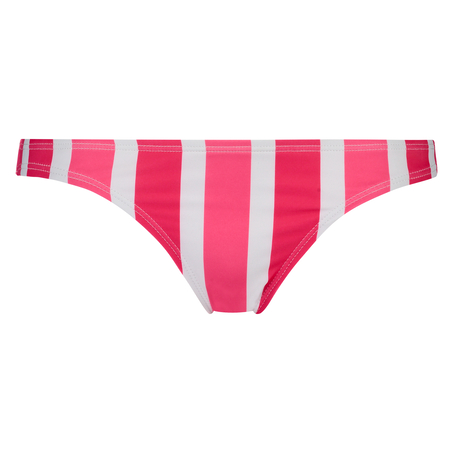 Candy Stripes Low Brazilian Bikini Bottoms , Pink