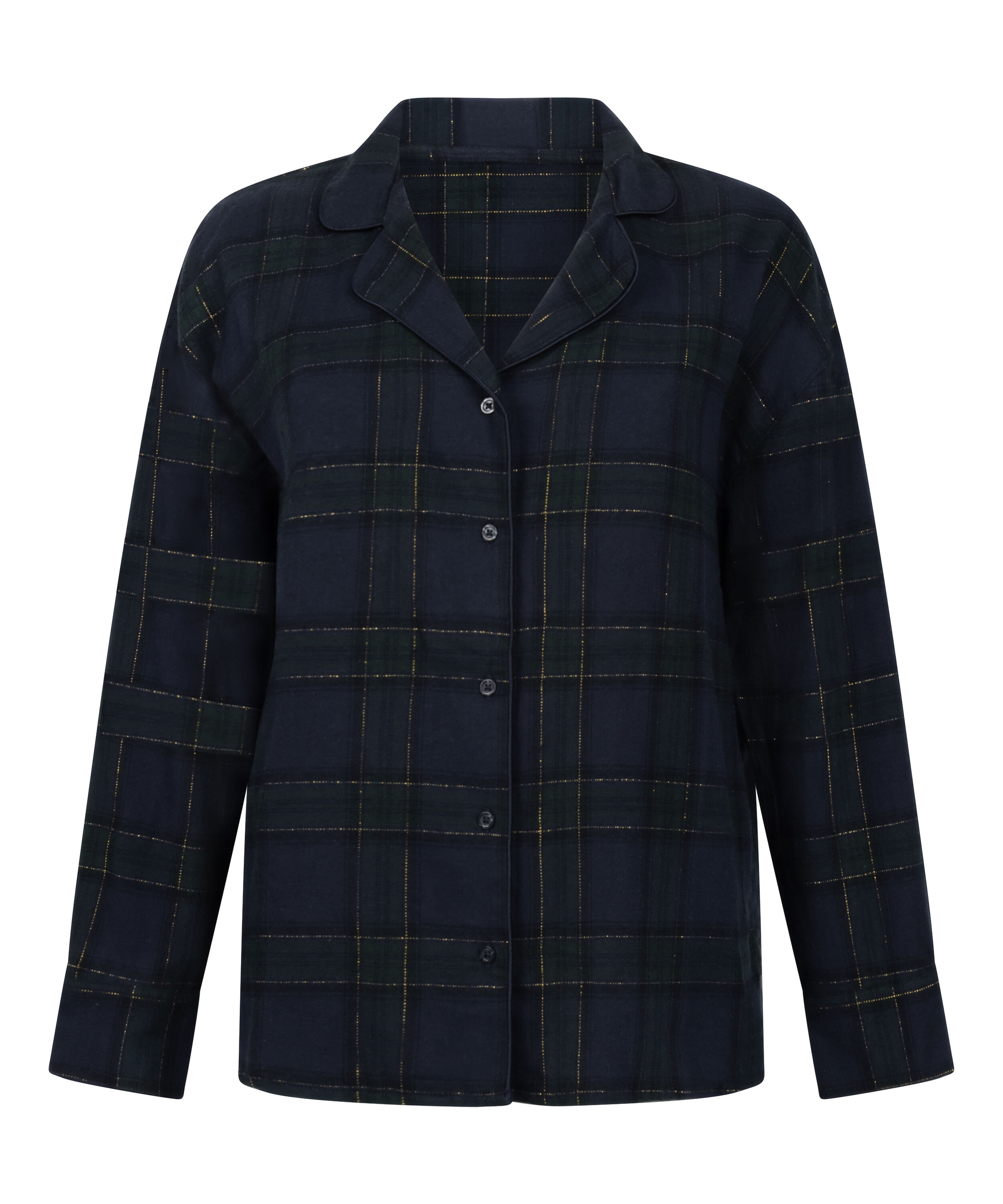Flannel Pyjama Top, Blue