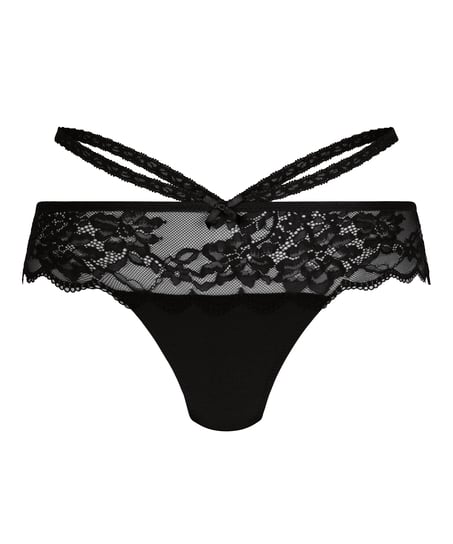 Amanda Boxer String R, Black