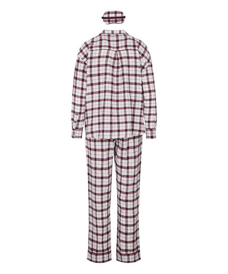 Pyjama Set with Eyemask, White