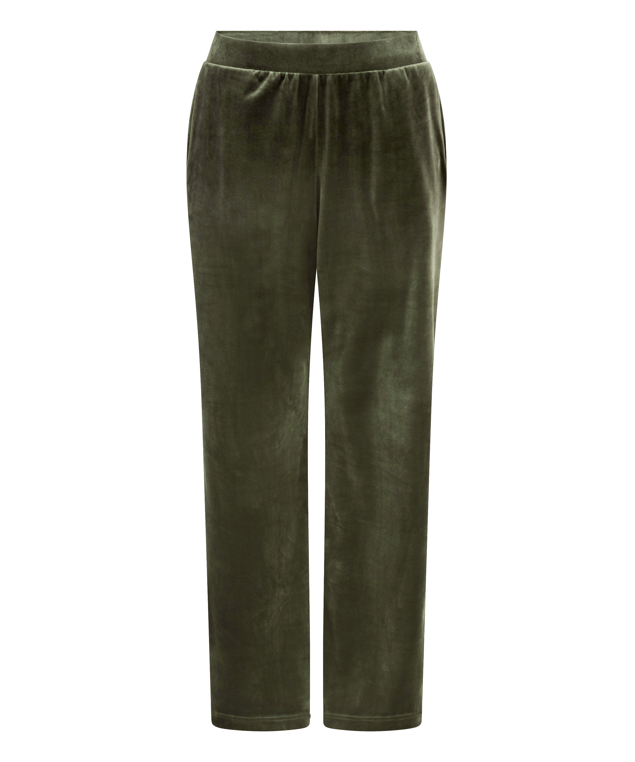 Petite Velours Pyjama Bottoms, Green