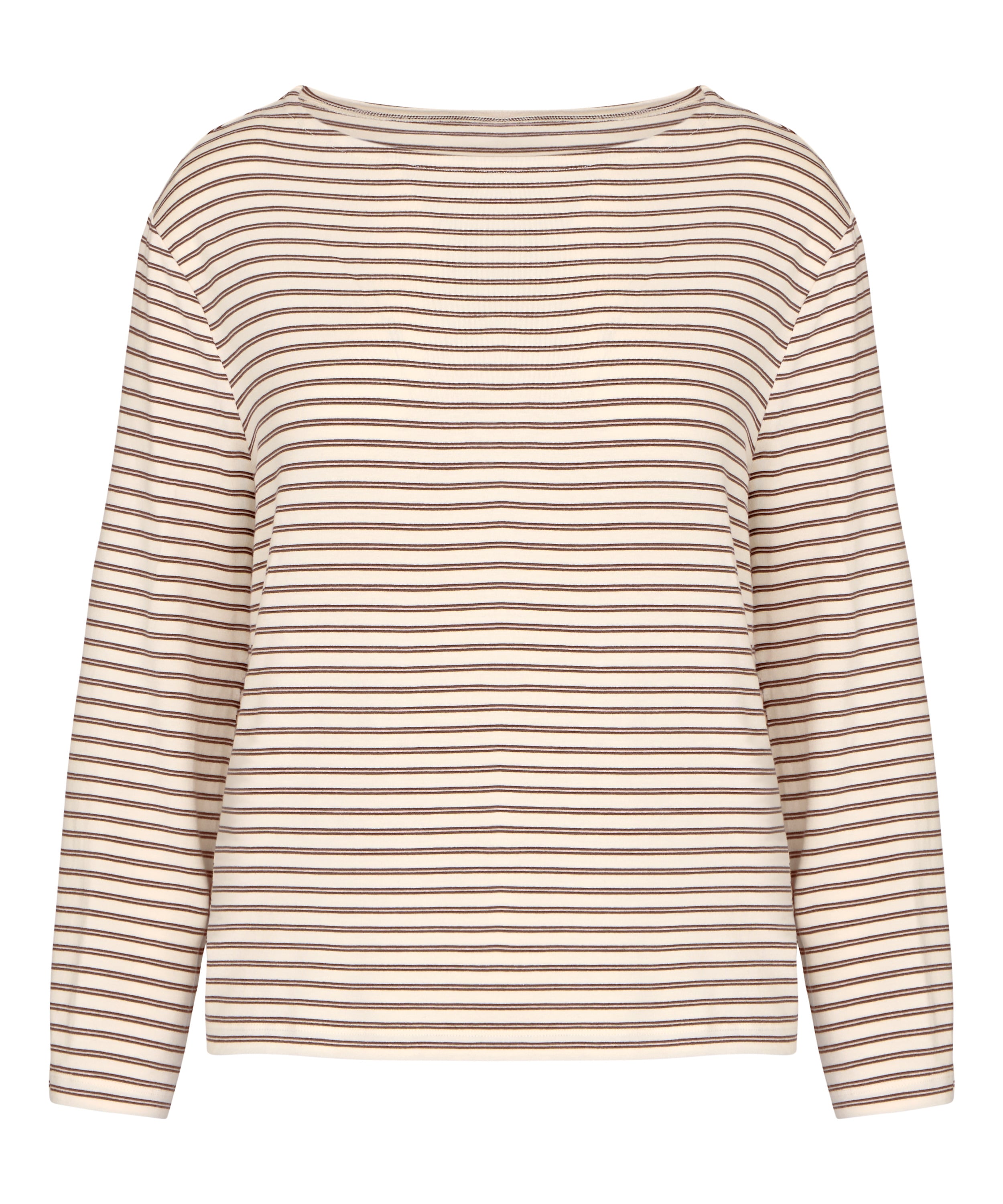 Pyjama Top Loose Jersey, White, main