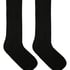 Cashmere Blend Ribbed Socks, Black