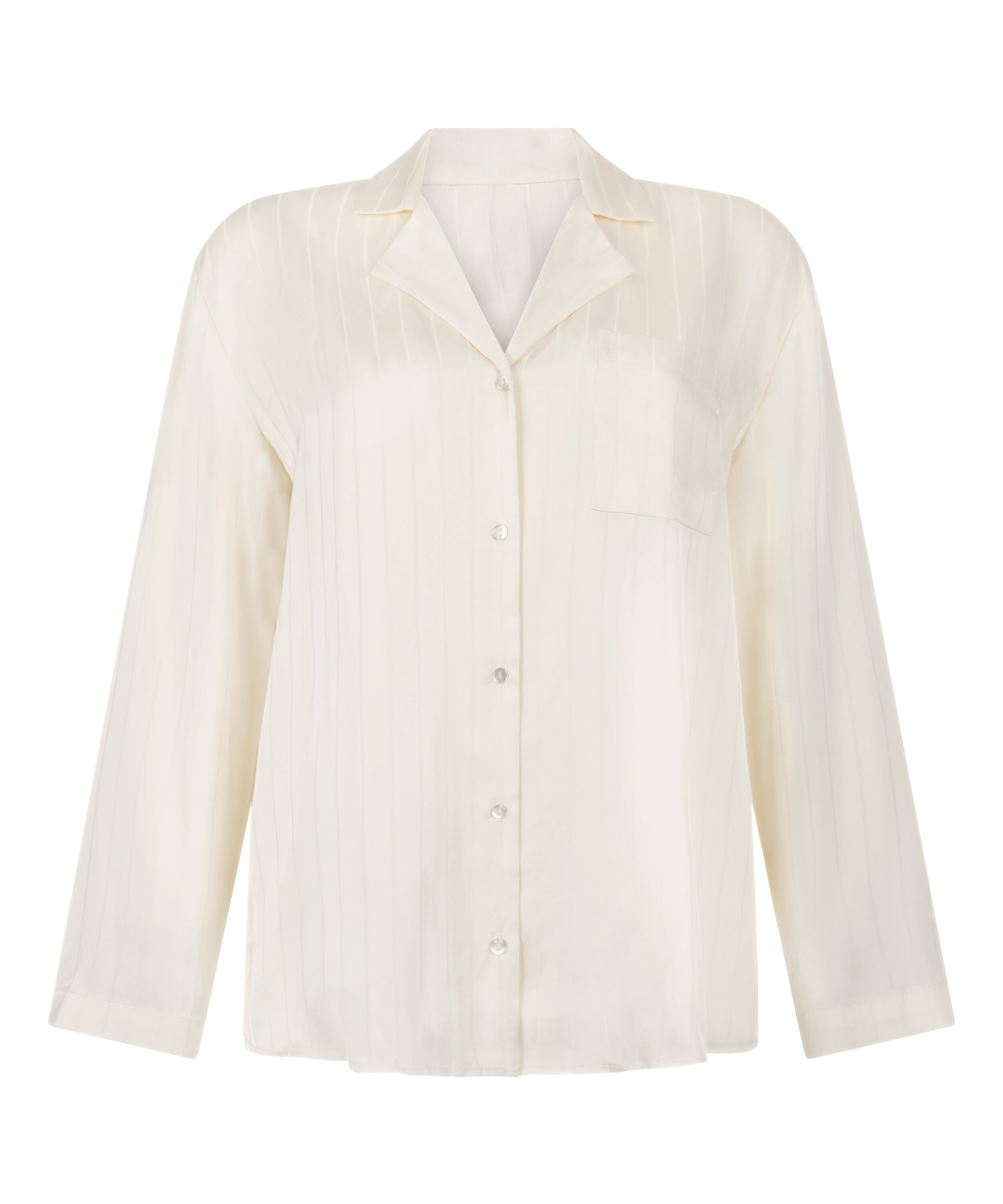Satin Pinstripe Jacket, White