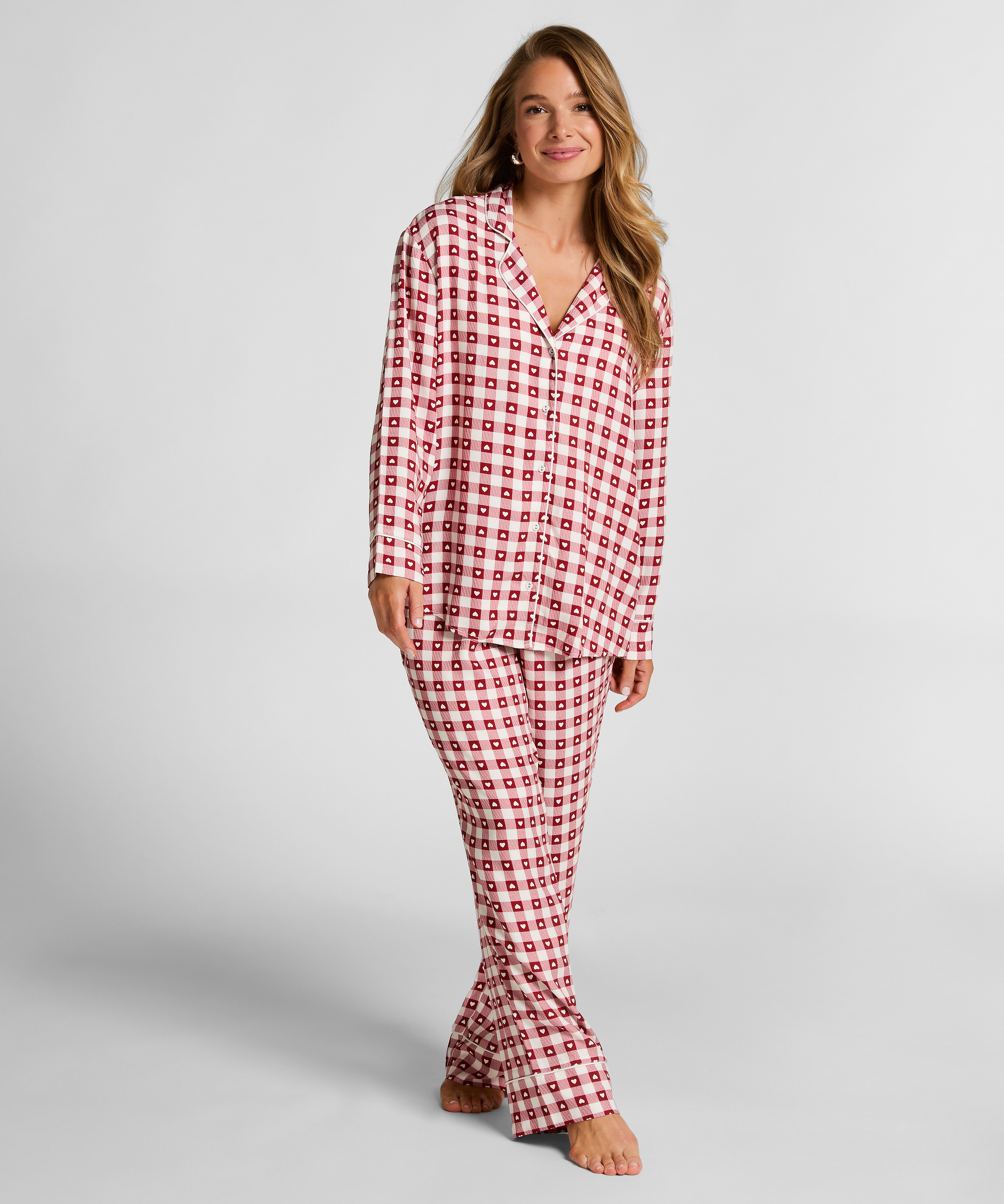Pyjamaset Twill, Red, main