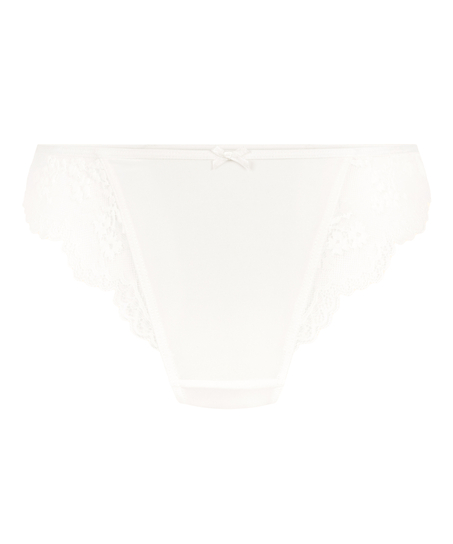 Caro Highleg Brazilian, White