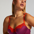 Lace & Shine Padded Underwired Bra, Pink