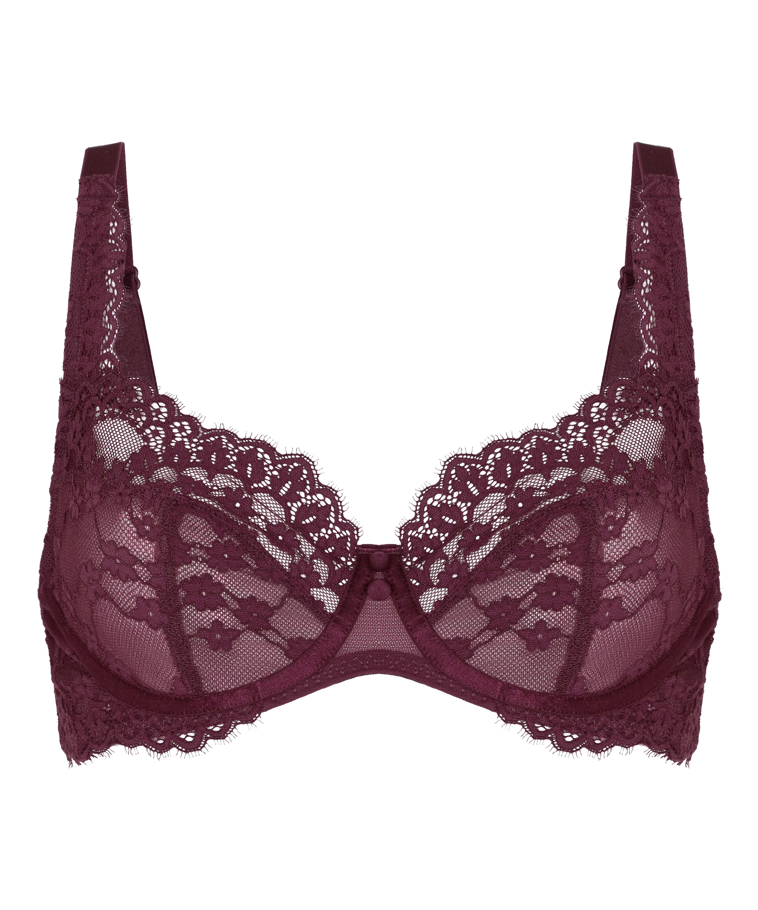 Daisy Non-Padded Underwired Bra, Purple