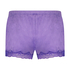 Velvet lace shorts, Purple