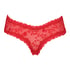 V-shaped Brazilian knickers mesh, Red