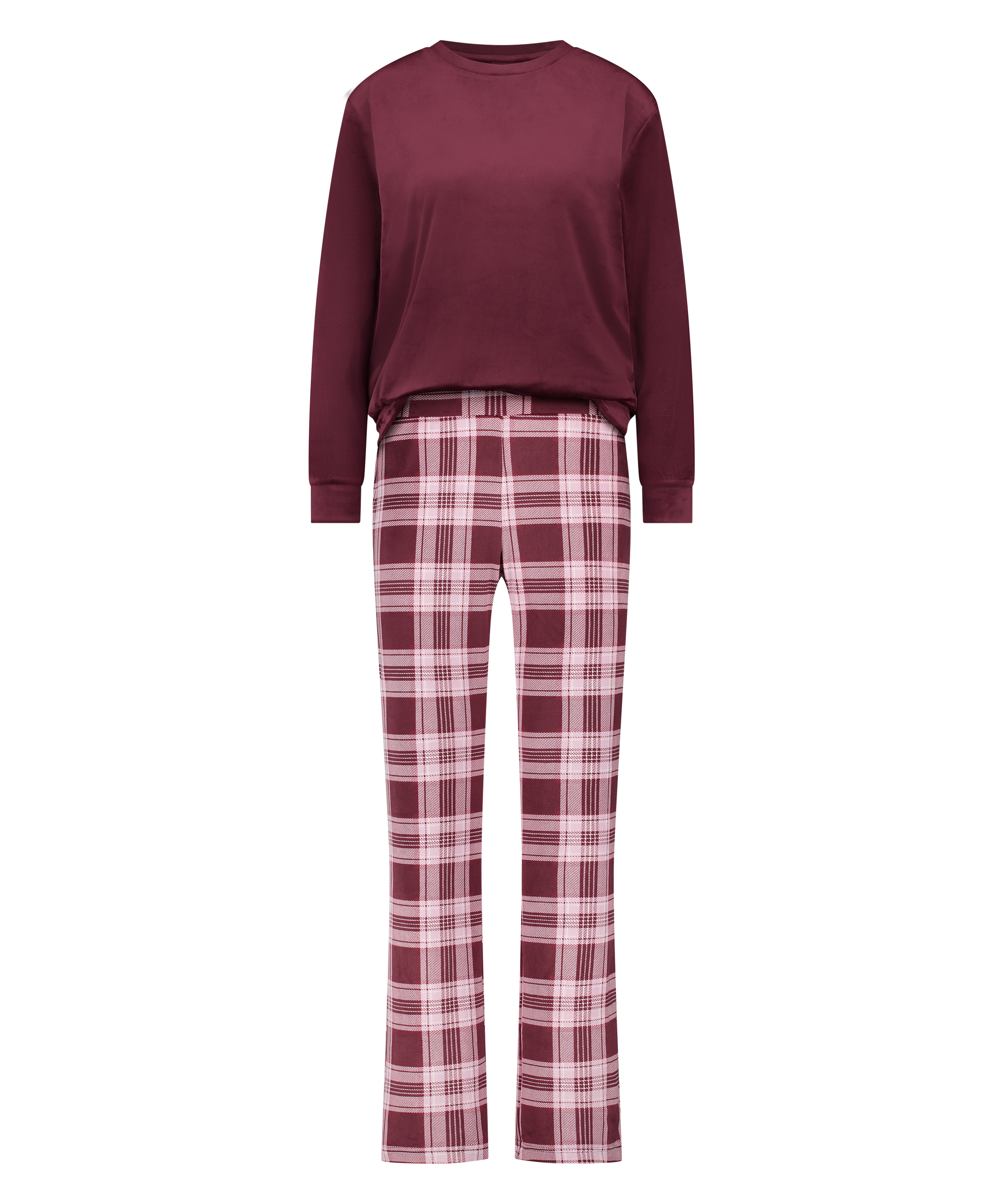 Velvet Pyjama Set, Purple, main