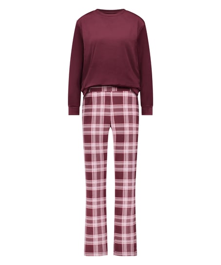 Velvet Pyjama Set, Purple