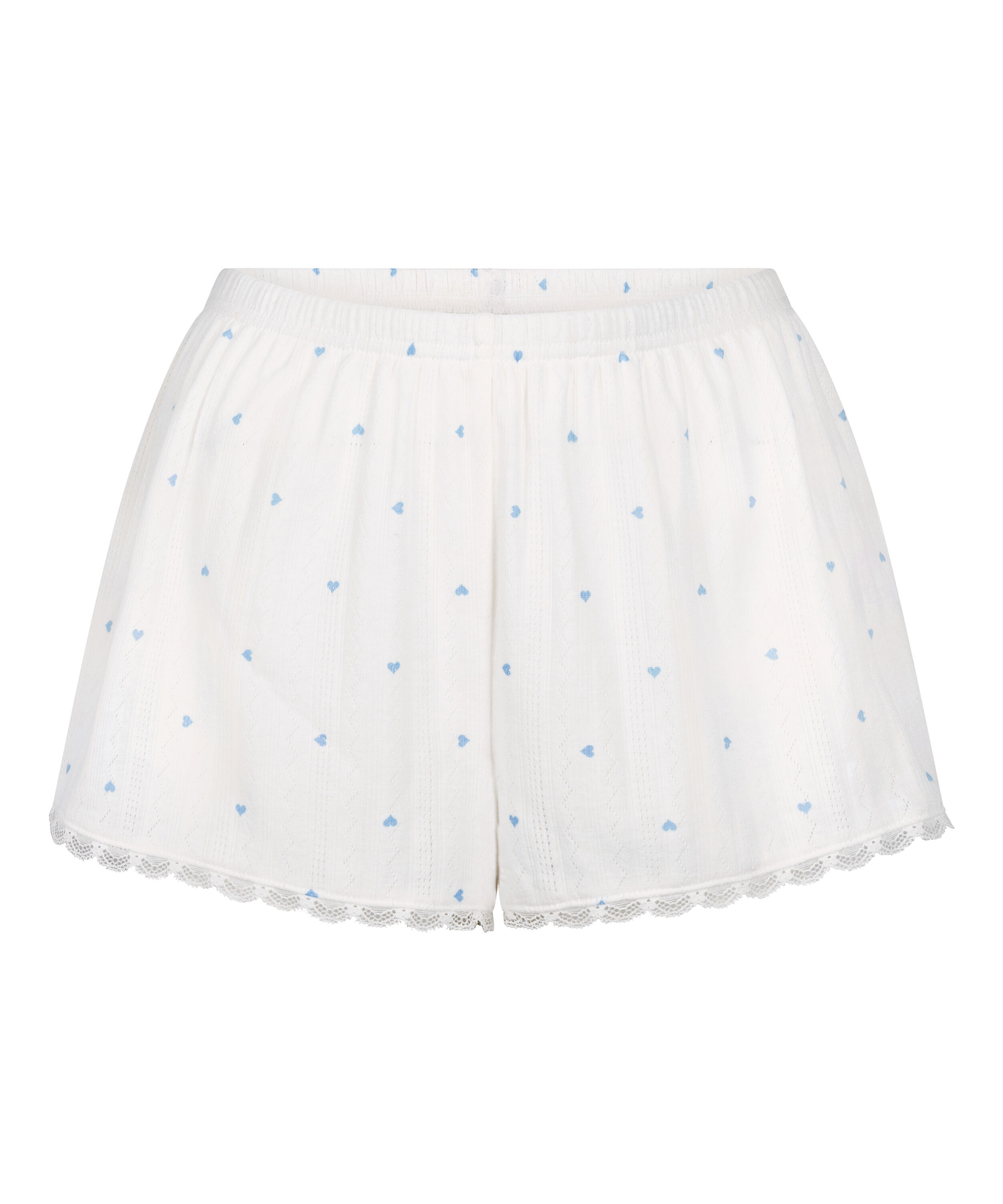 Pointelle Pyjama Shorts, Blue