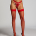 Private Fishnet Hold-Ups, Red
