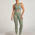 HKMX Seamless Sports Bra, Green