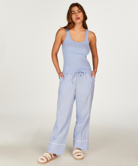 Cotton Pyjama Pants, Blue