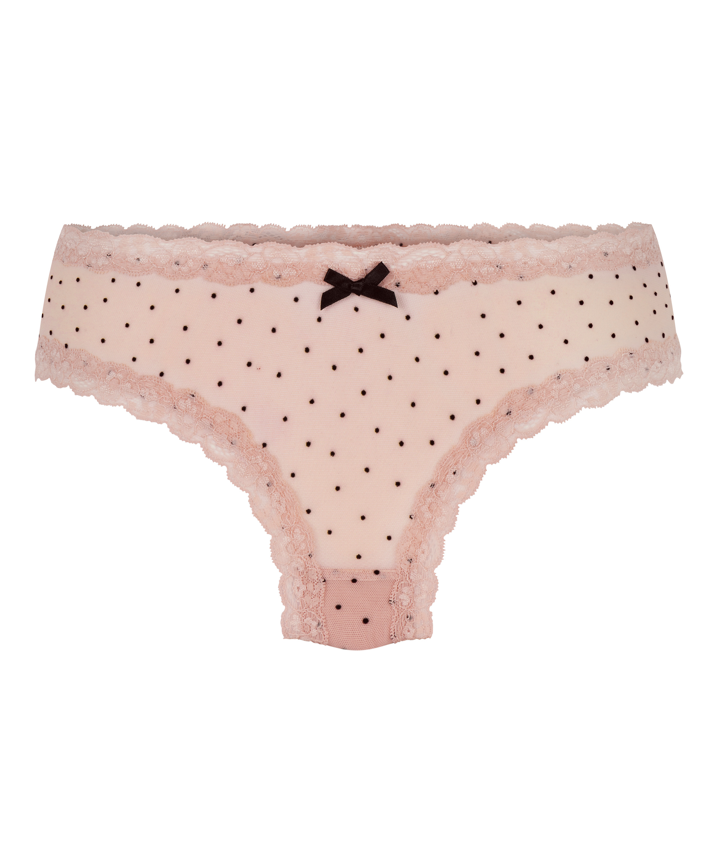 V-shaped Brazilian knickers mesh, Pink, main
