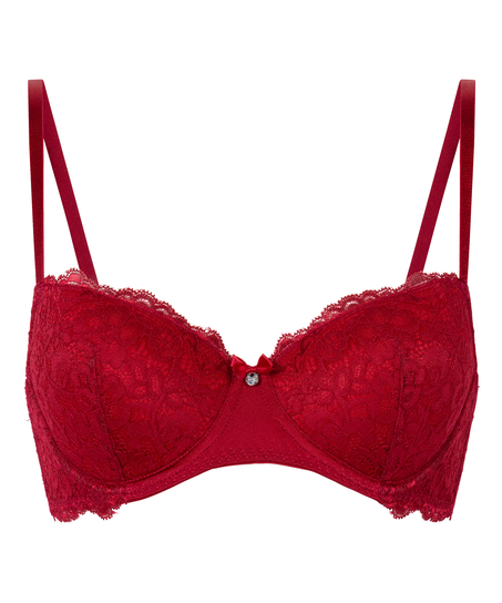Marine Padded Underwired Bra, Red