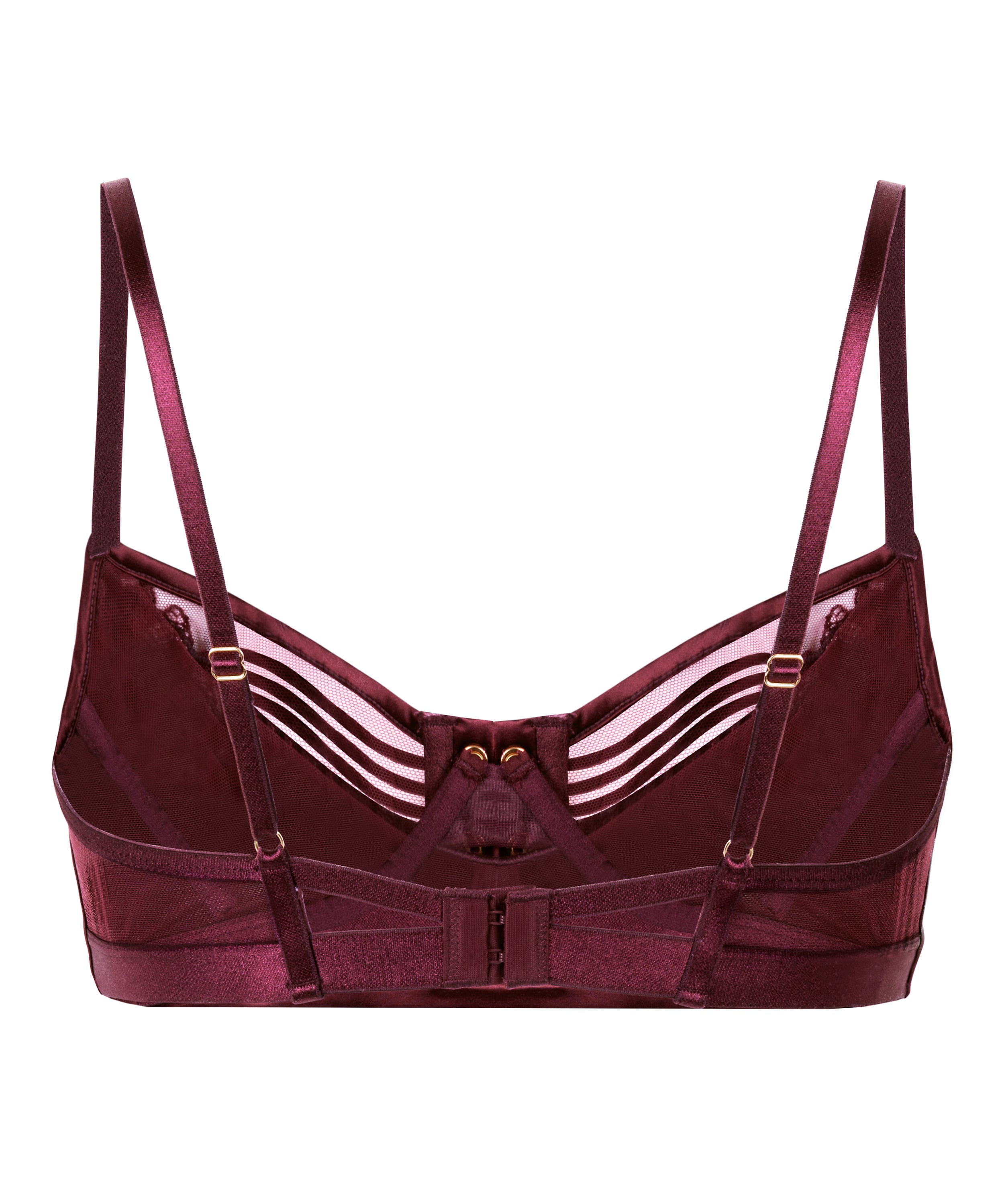 Avela Non-Padded Longline Bra, Red, main