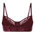 Avela Non-Padded Longline Bra, Red