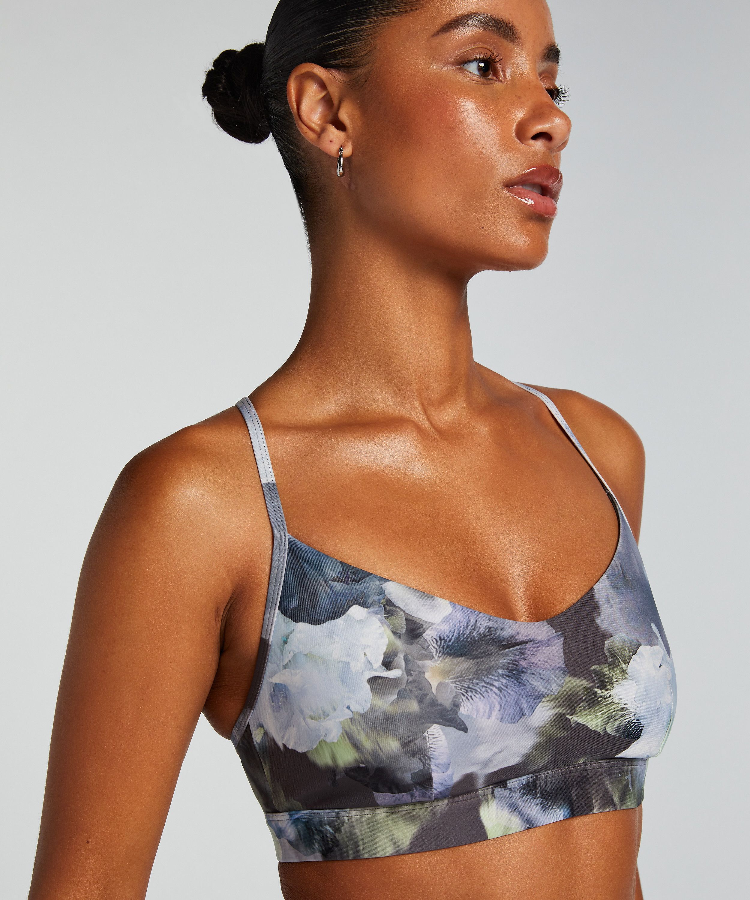 HKMX Sports Bra Level 1, Gray, main