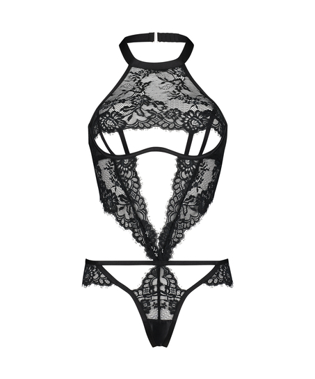 Cassidy Private Body Stocking, Black