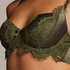 Hannako Padded Underwired Bra, Green