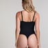 Seamless Enhancing High Leg Body, Black