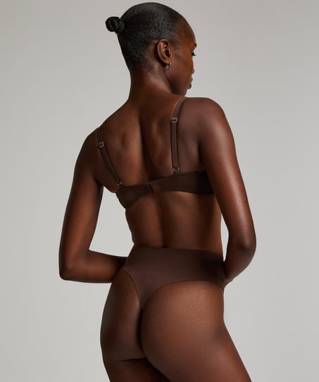 Smooth Padded Underwired Bra, Brown