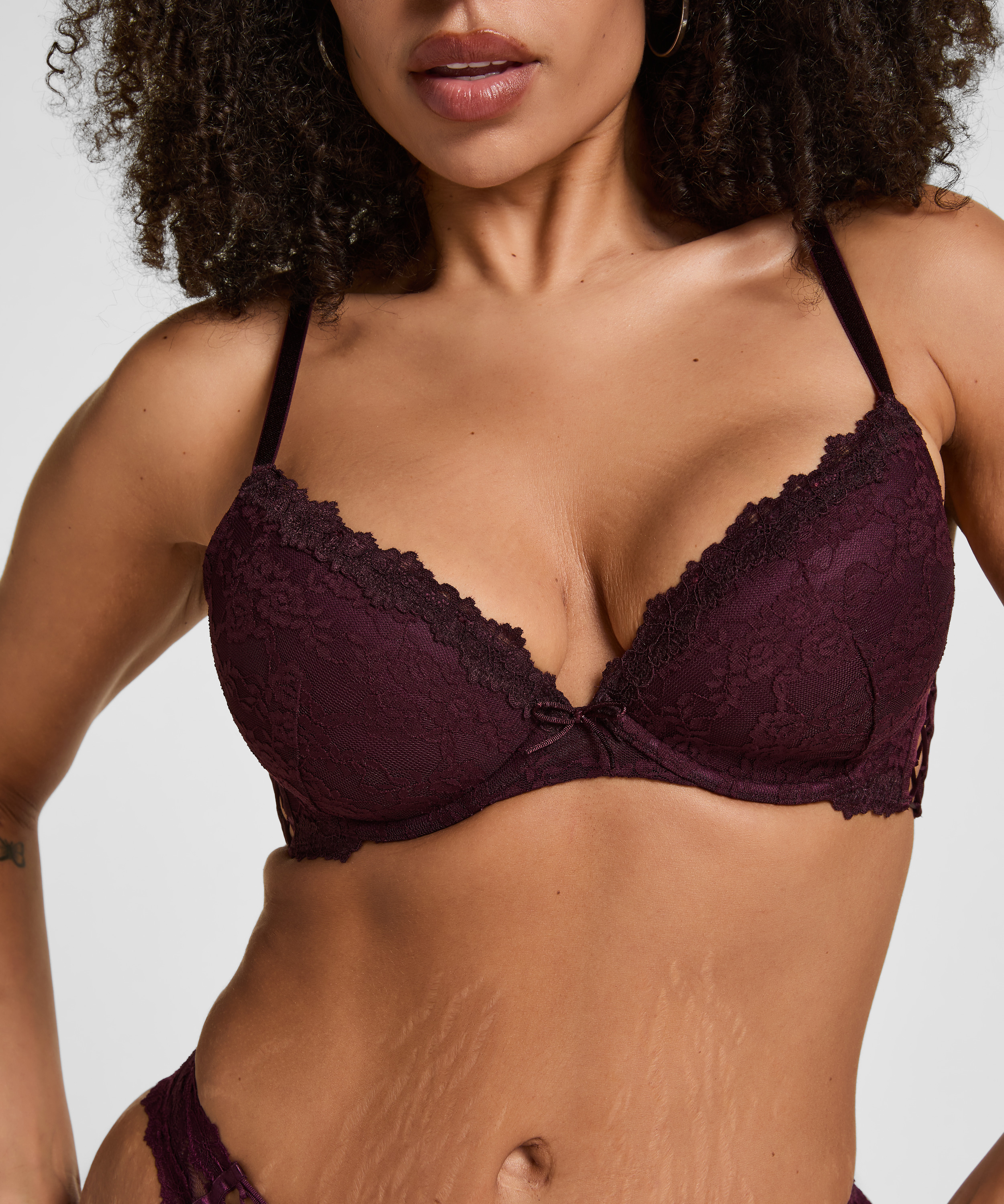 Padded Underwired Bra Aveline, Purple, main