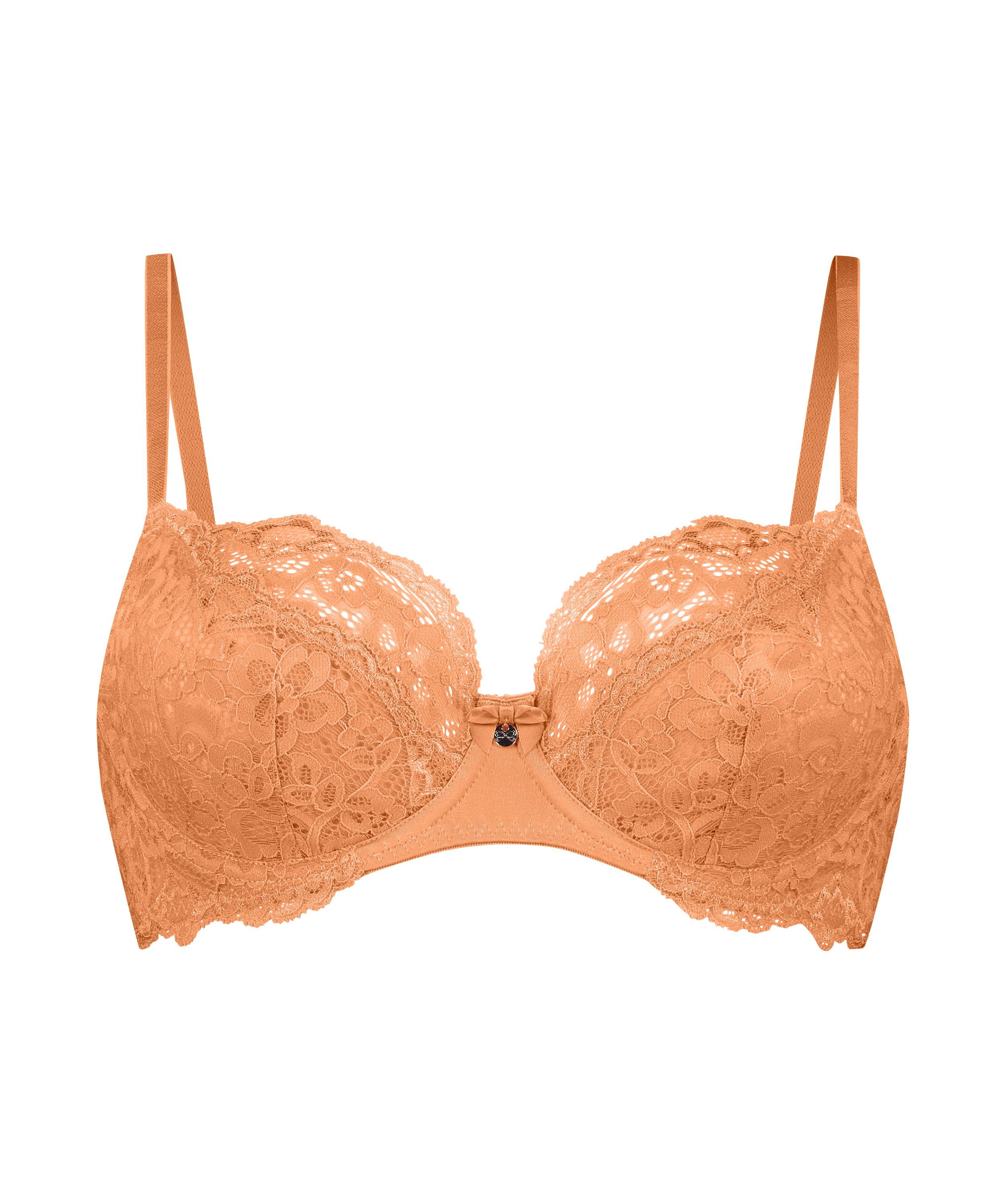 Marine Non-Padded Underwired Bra, Orange, main