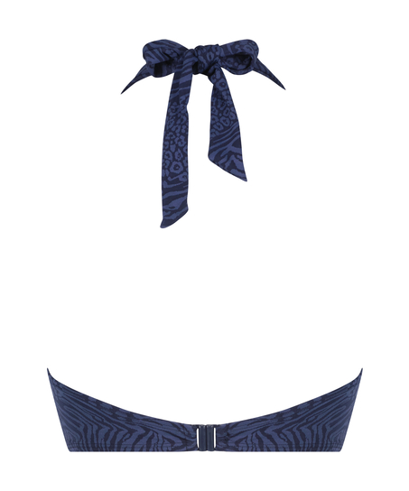 Kai Padded Underwired Bikini top Cup E +, Blue