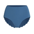 Scallop High Waist Rio Bikini Bottom, Blue