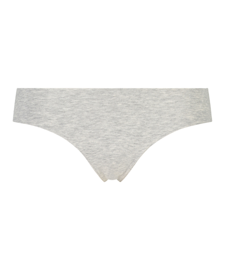 Invisible cotton thong, Gray