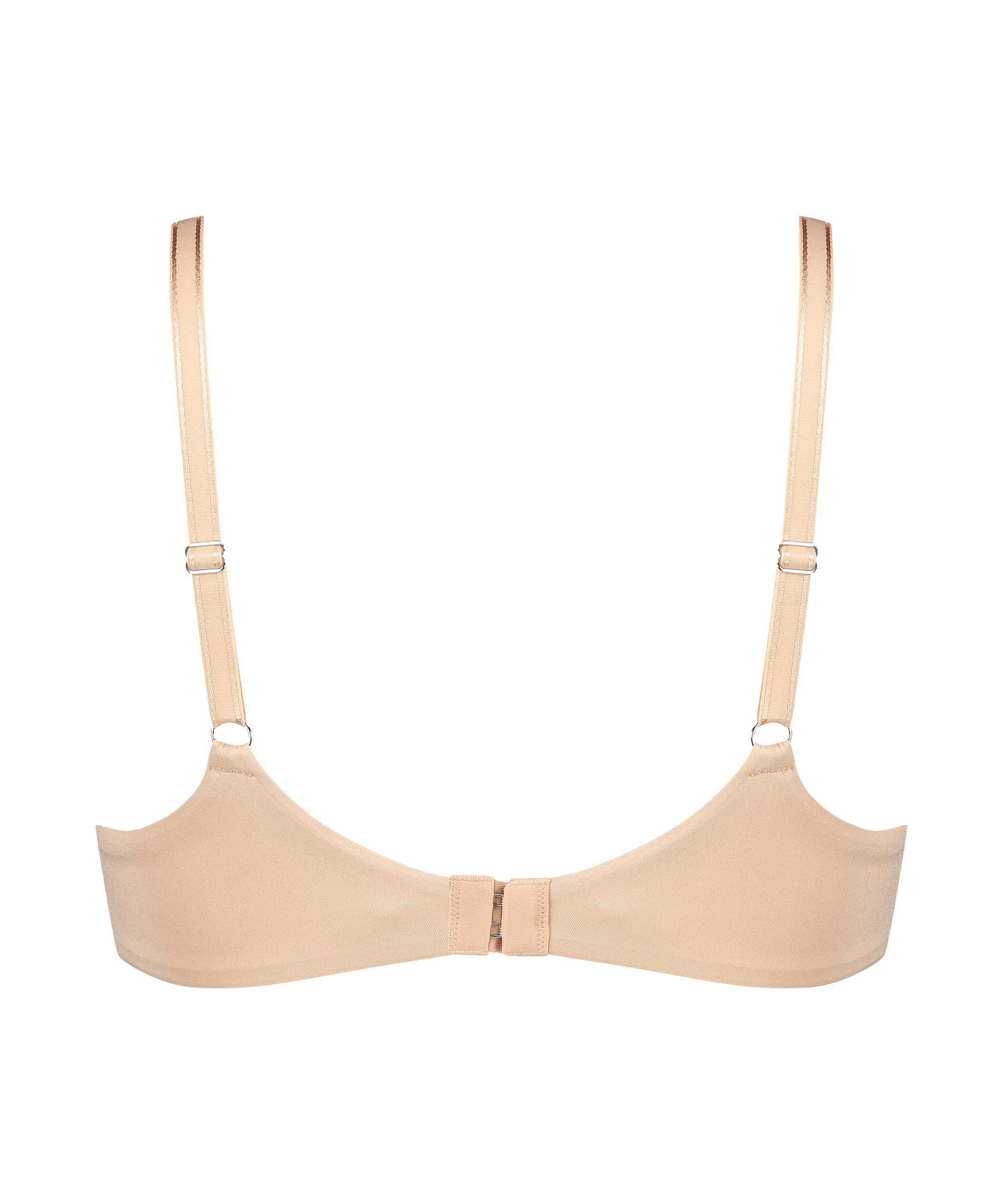 Mona padded non-underwired bra, Beige, main
